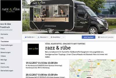 Touren Facebook Beispiel Razz und Rübe